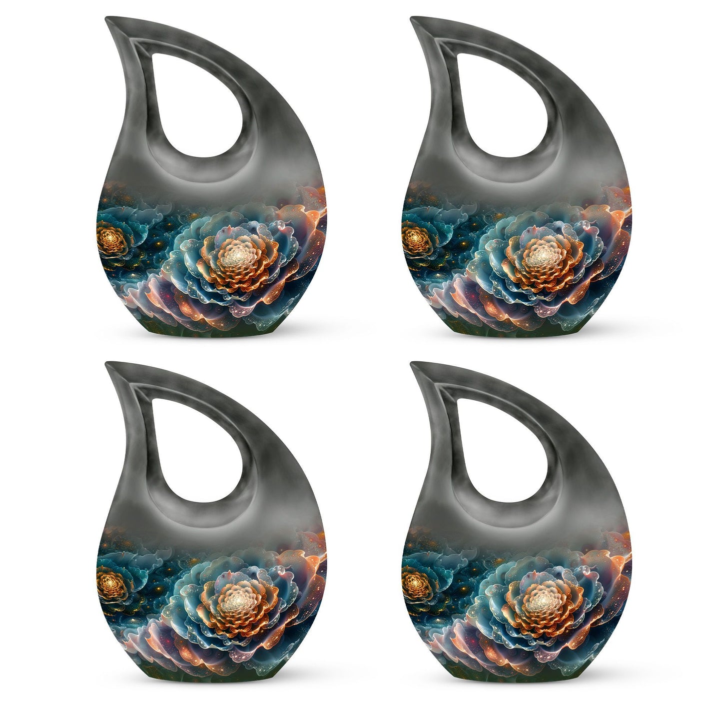 Cosmic Blossom themed urn