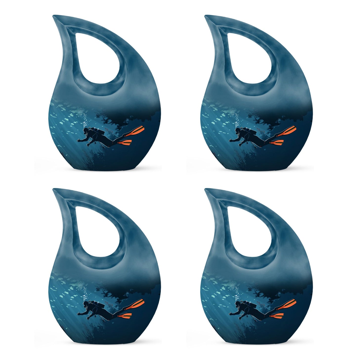 Cross Drop Design Cremation Urn
