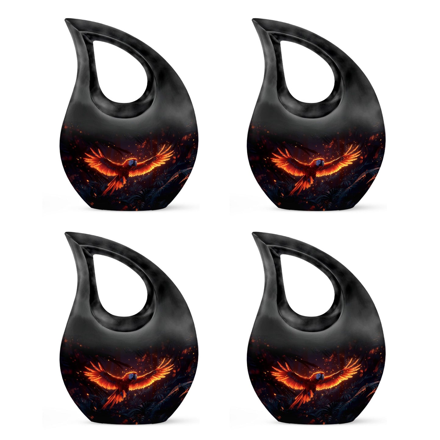 Large Ignited Wings Urn