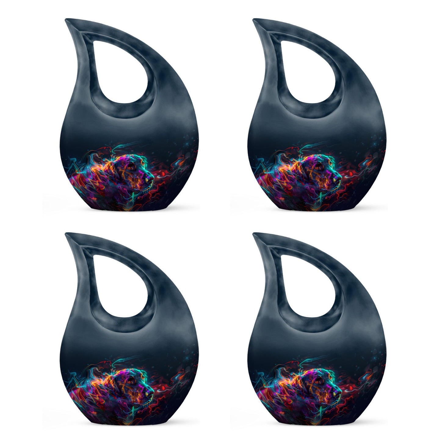 Dog Aura Cross Drop Memorial Urn