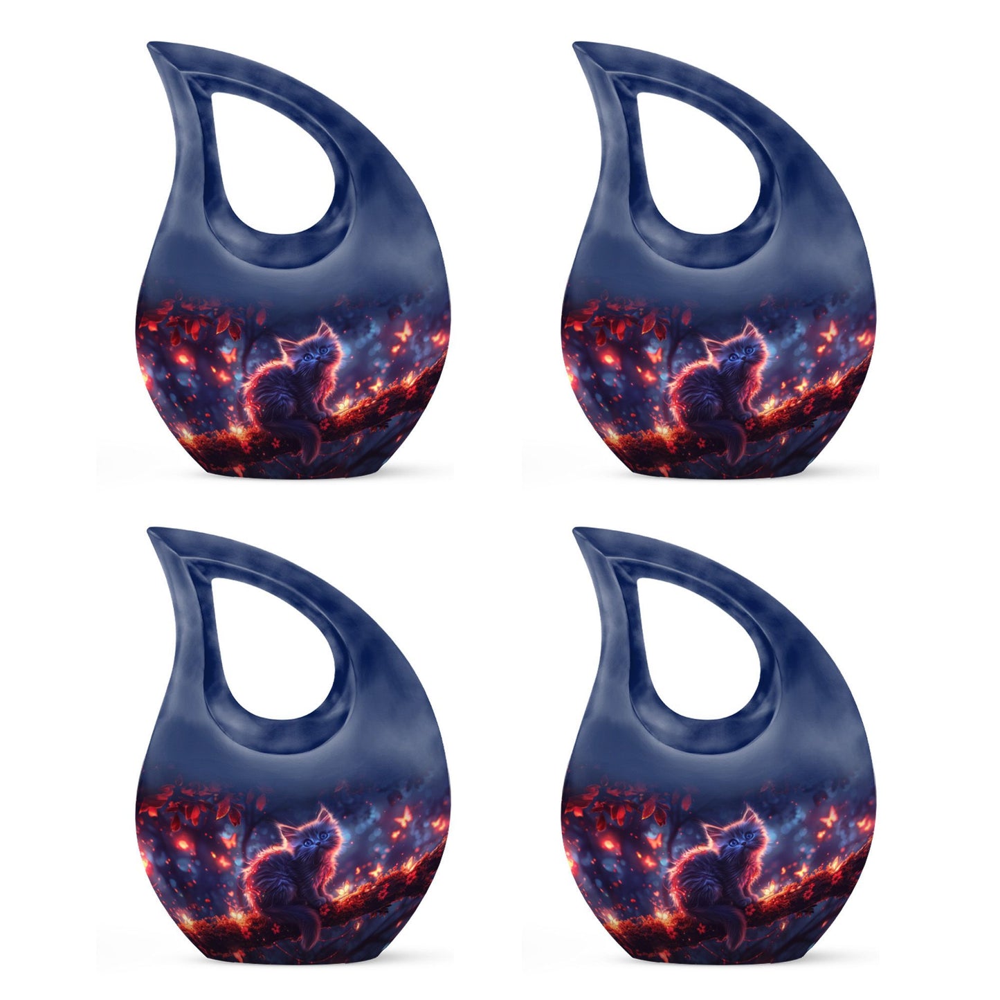 Mystic Nature 10 Inch Aluminium Urn