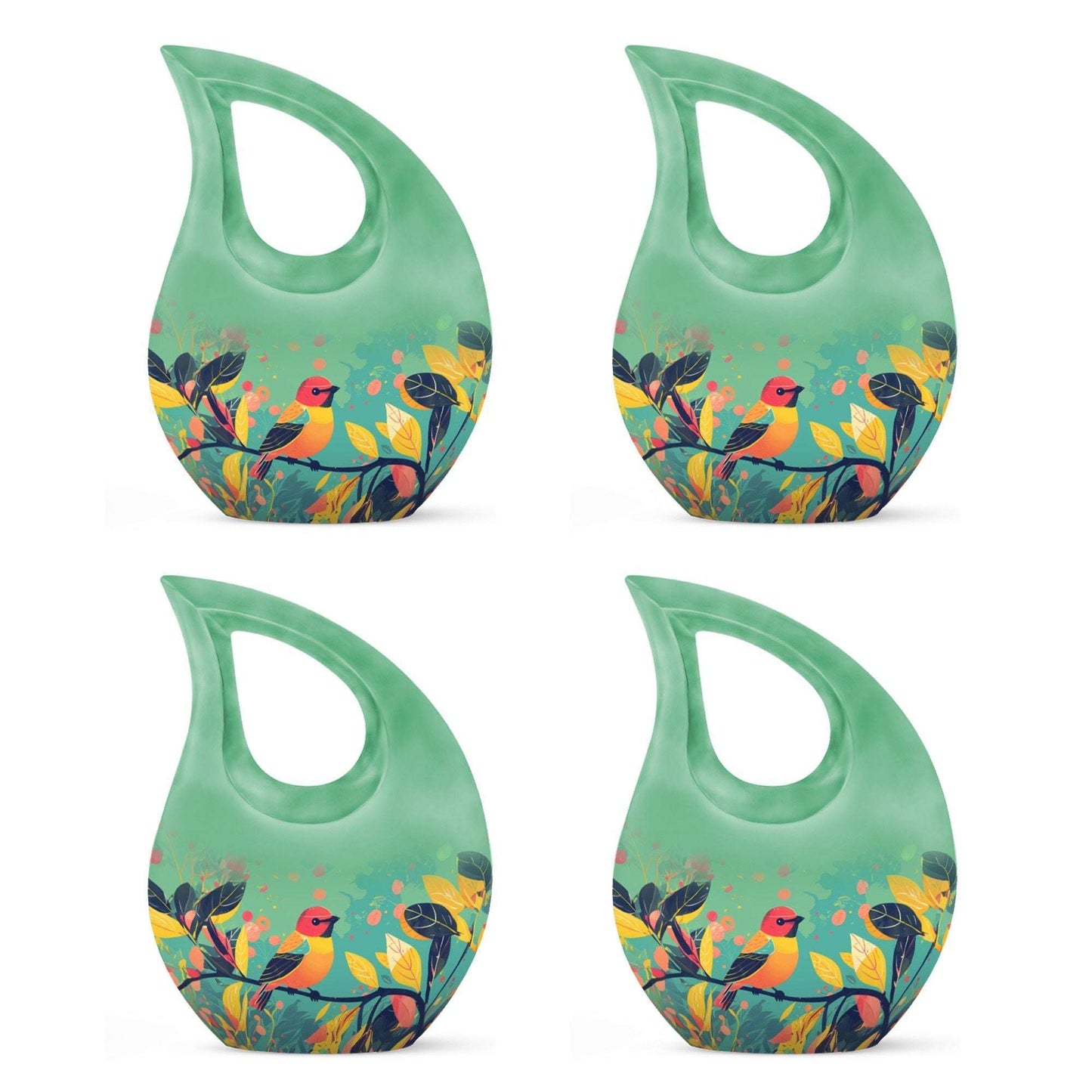 10-inch Colorful Nature Splendor Urn