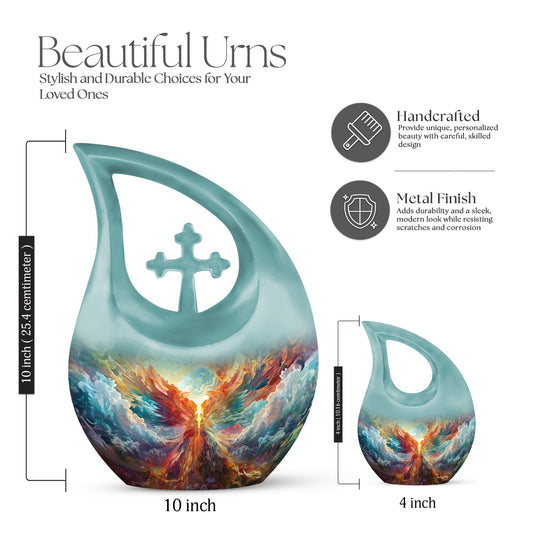 10 Inch Phoenix Nebula Awakening Urn