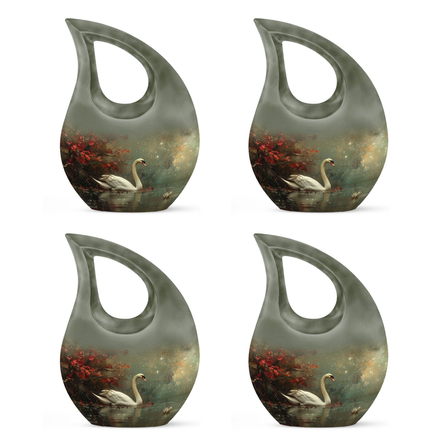 Celestial River Solitude Urn, Cross Drop Design,