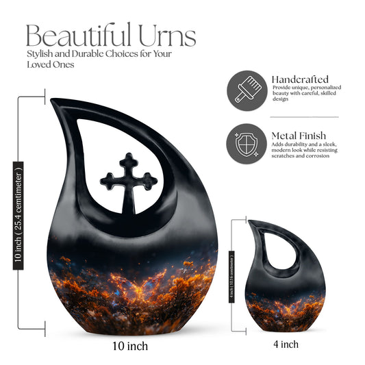 10 inch Luminous Firefly Garden Urn for human ashes