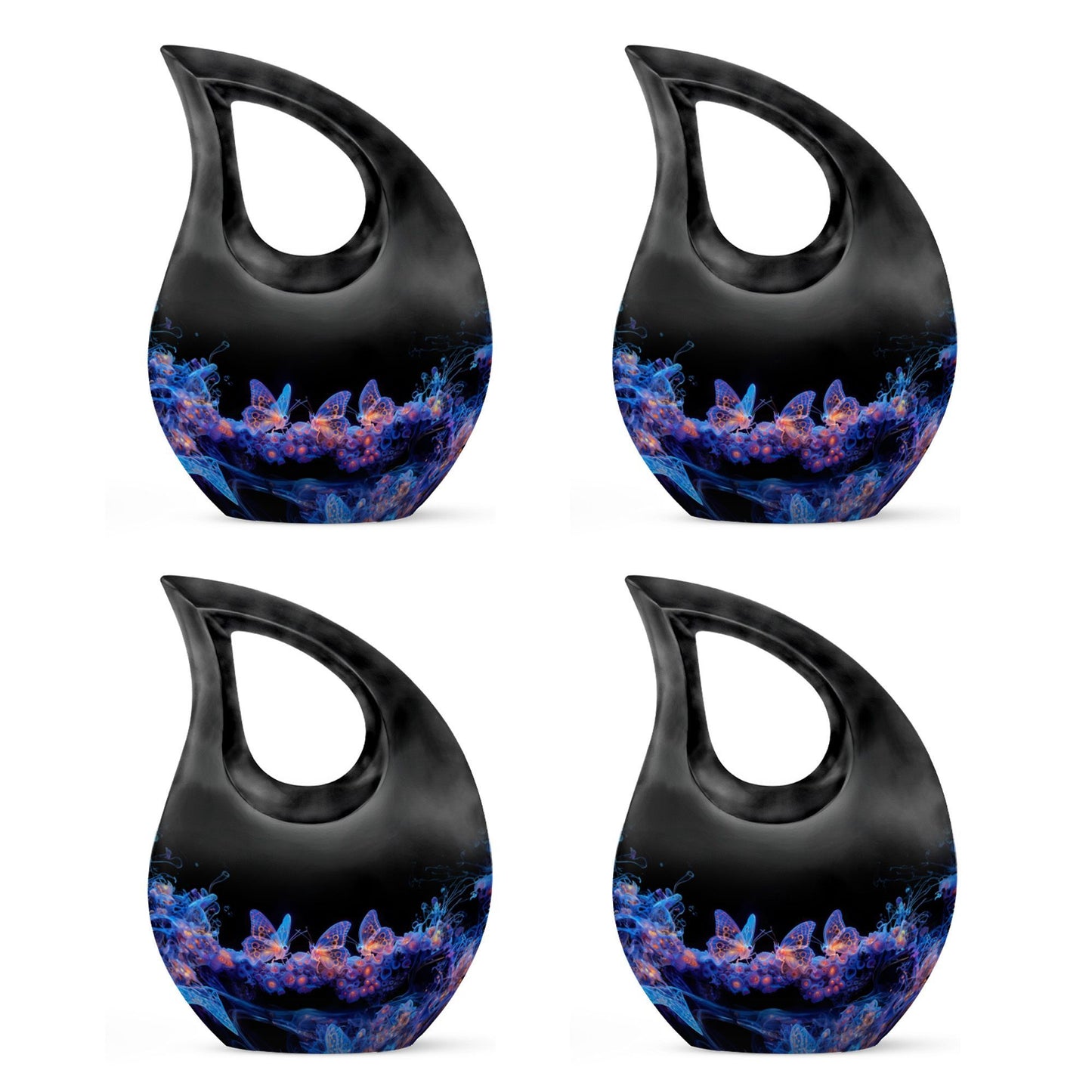 10-inch Neon Butterfly Nebula Urn,