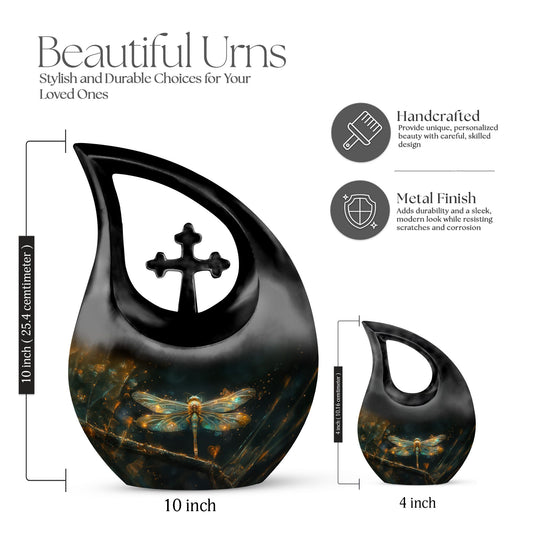 10-inch Amber Luminescence Glide Urn