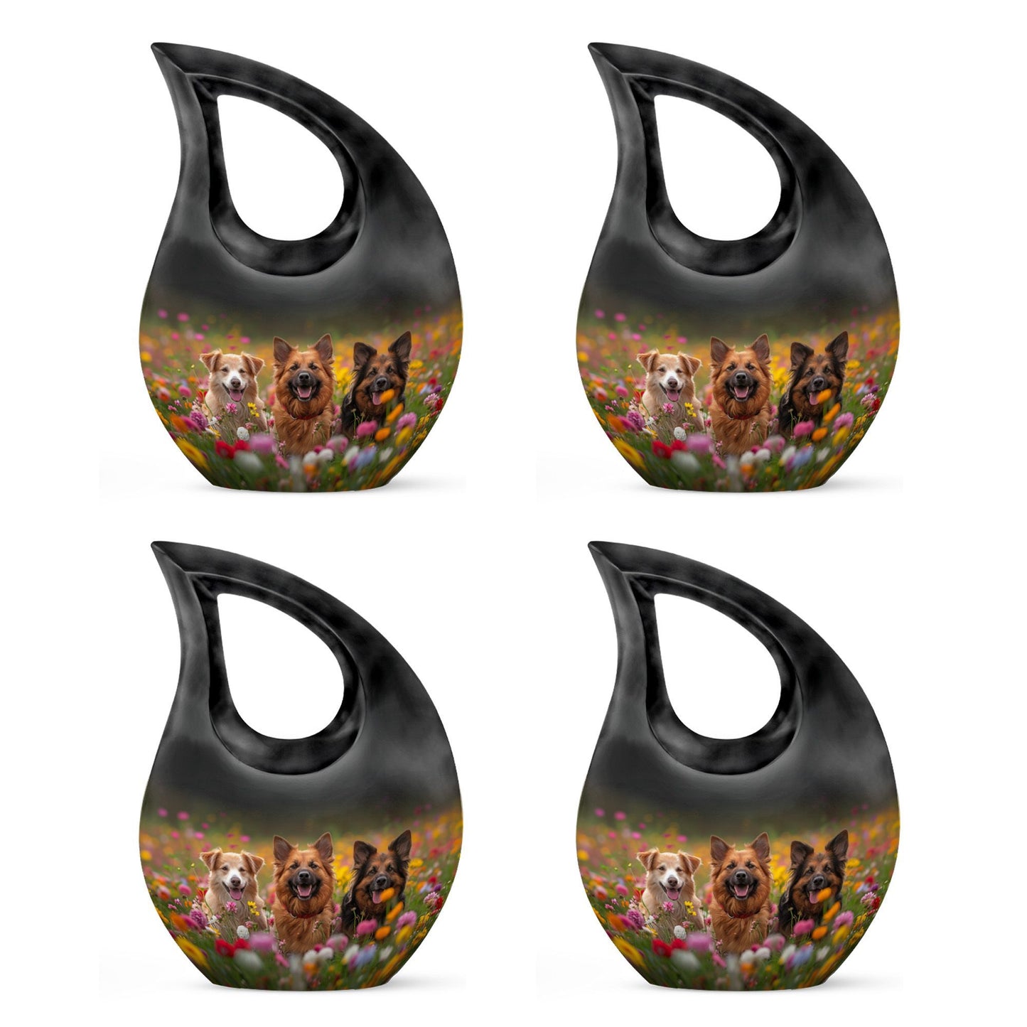 Meadow Canines Bliss Small Urn with Cross Drop