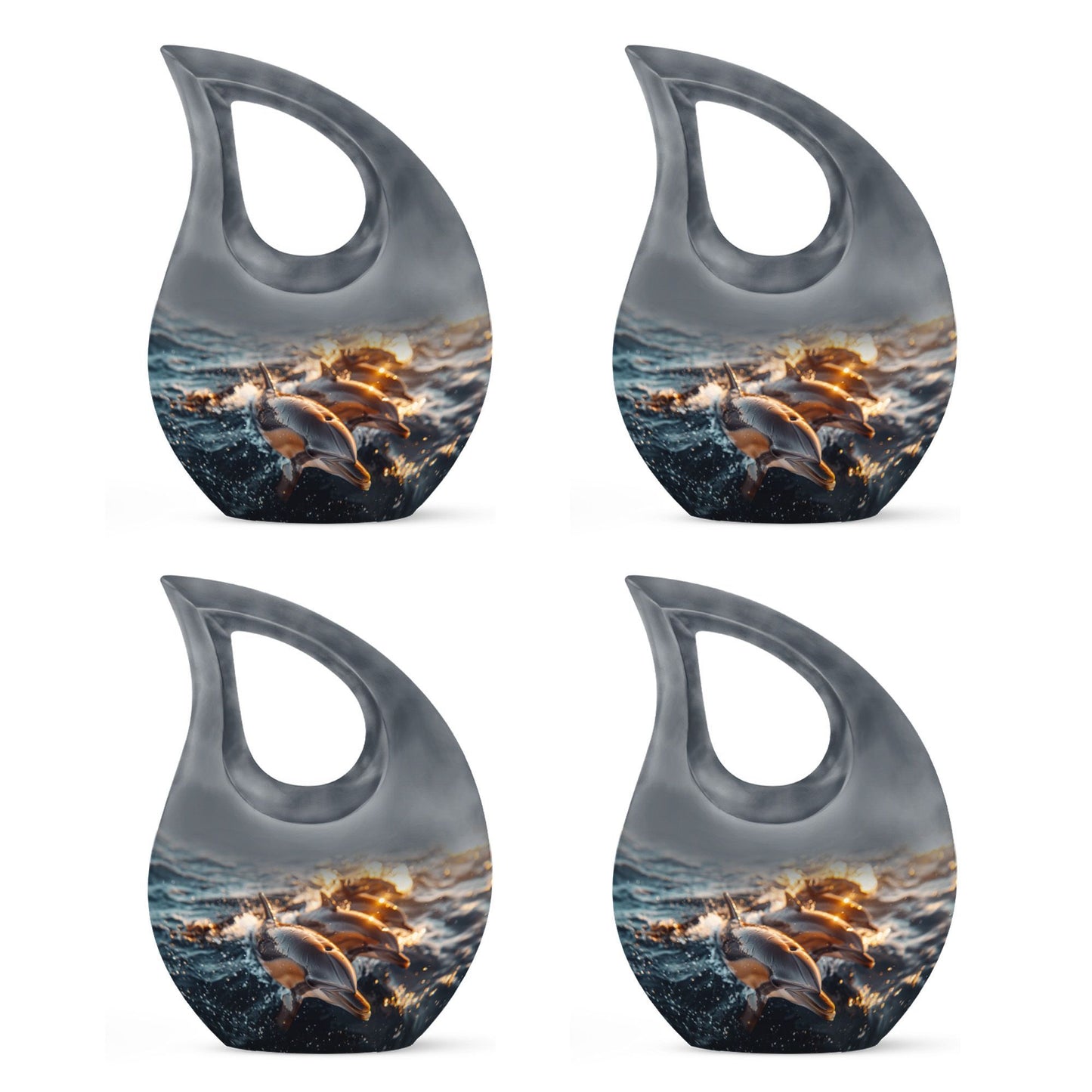 10-inch Sunset Dolphin Glide Urn