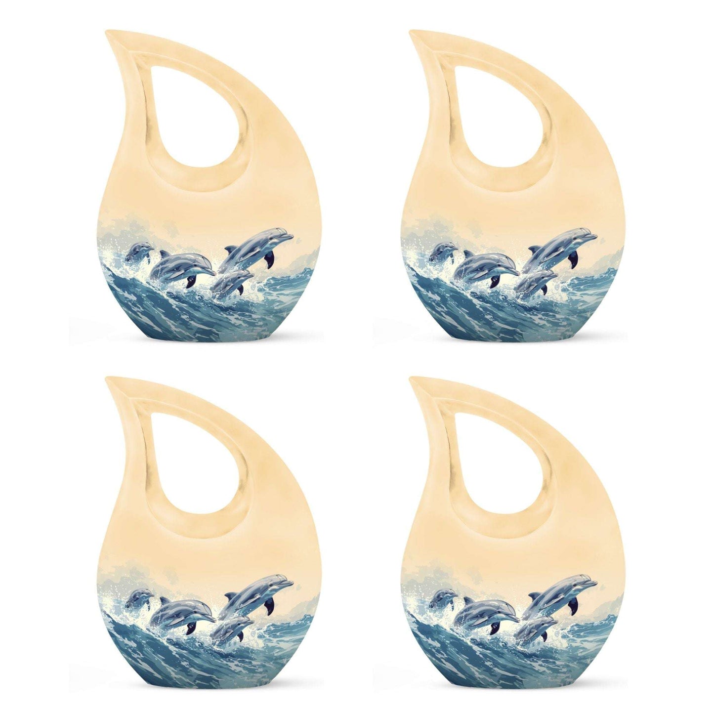 10-inch Seascape Dolphin Delight Urn