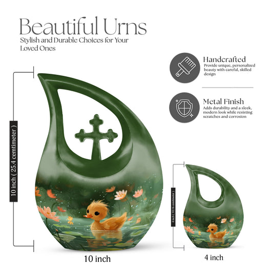 Duckling's Floral Kingdom Urn,