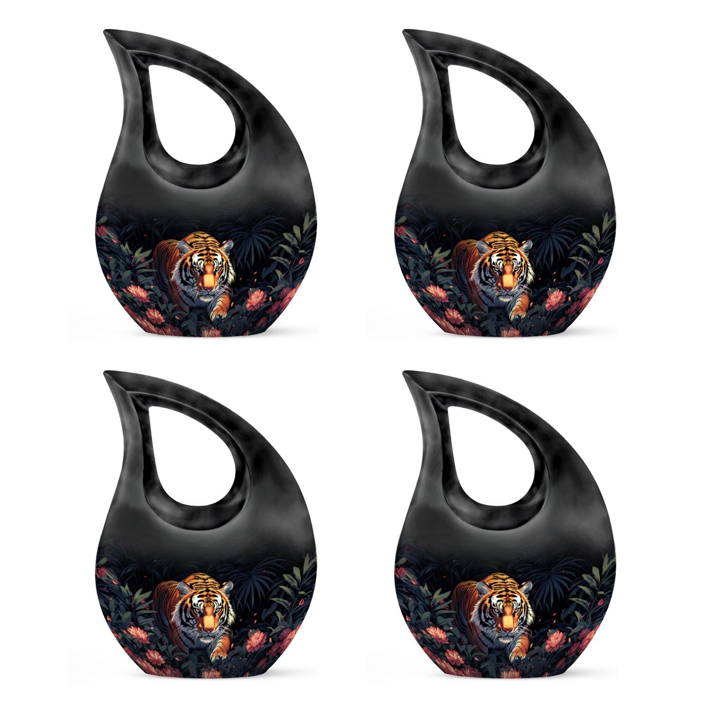 10-inch floral predator urn