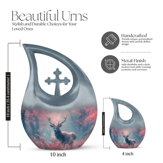Enchanted Deer Grove Urn,