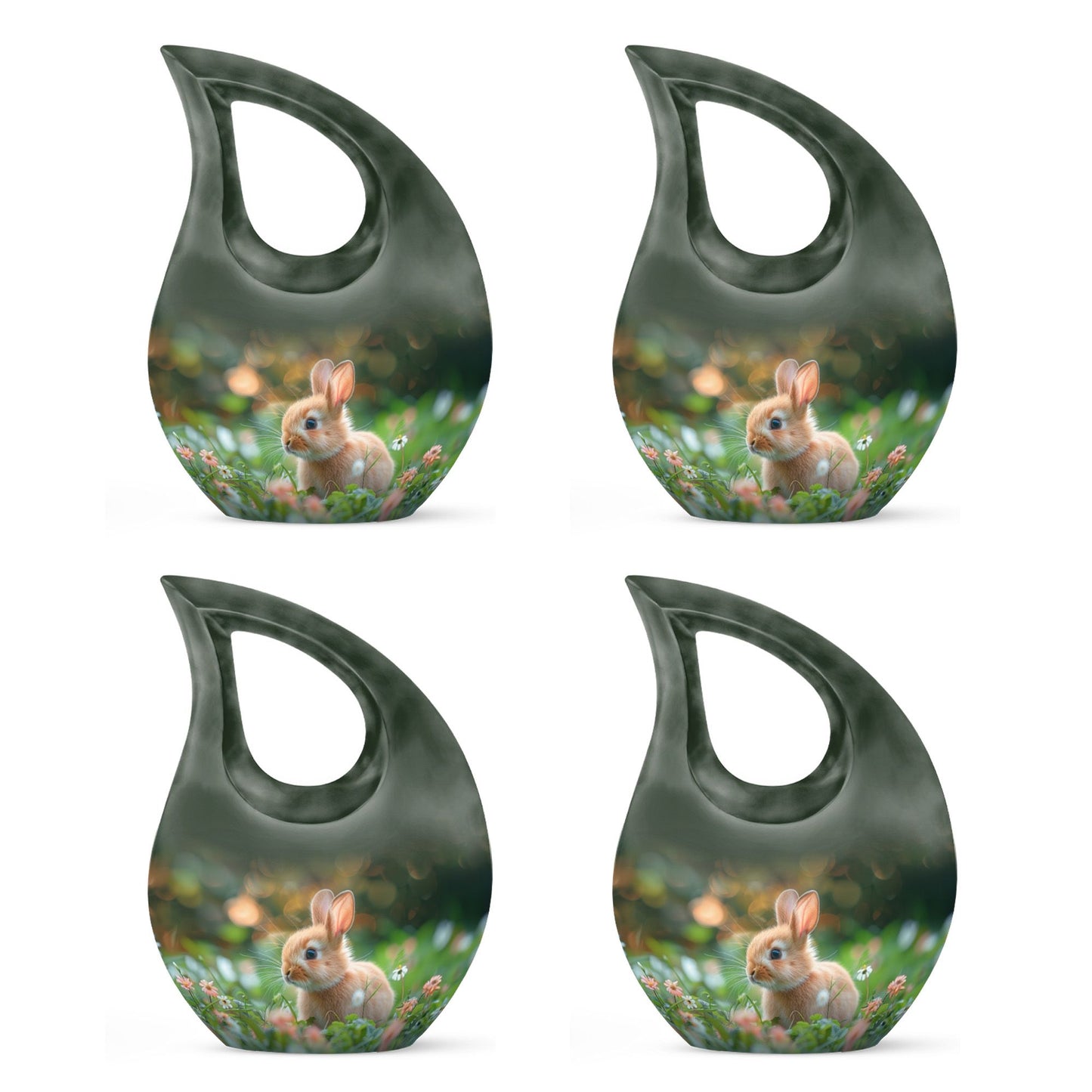 10-inch Twilight Garden Rabbit Urn