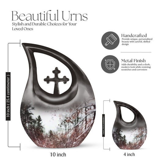 Snowflakes urn