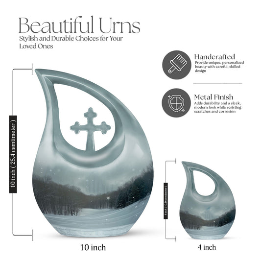 Unique Small Snowflakes Urn,