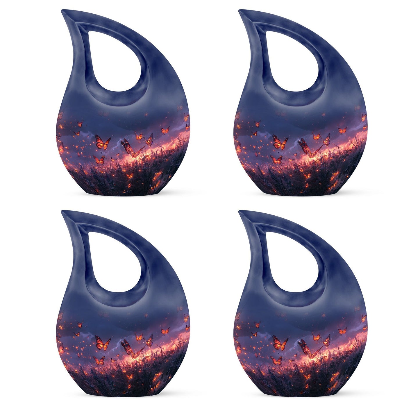 10-inch Purple Meadow Urn
