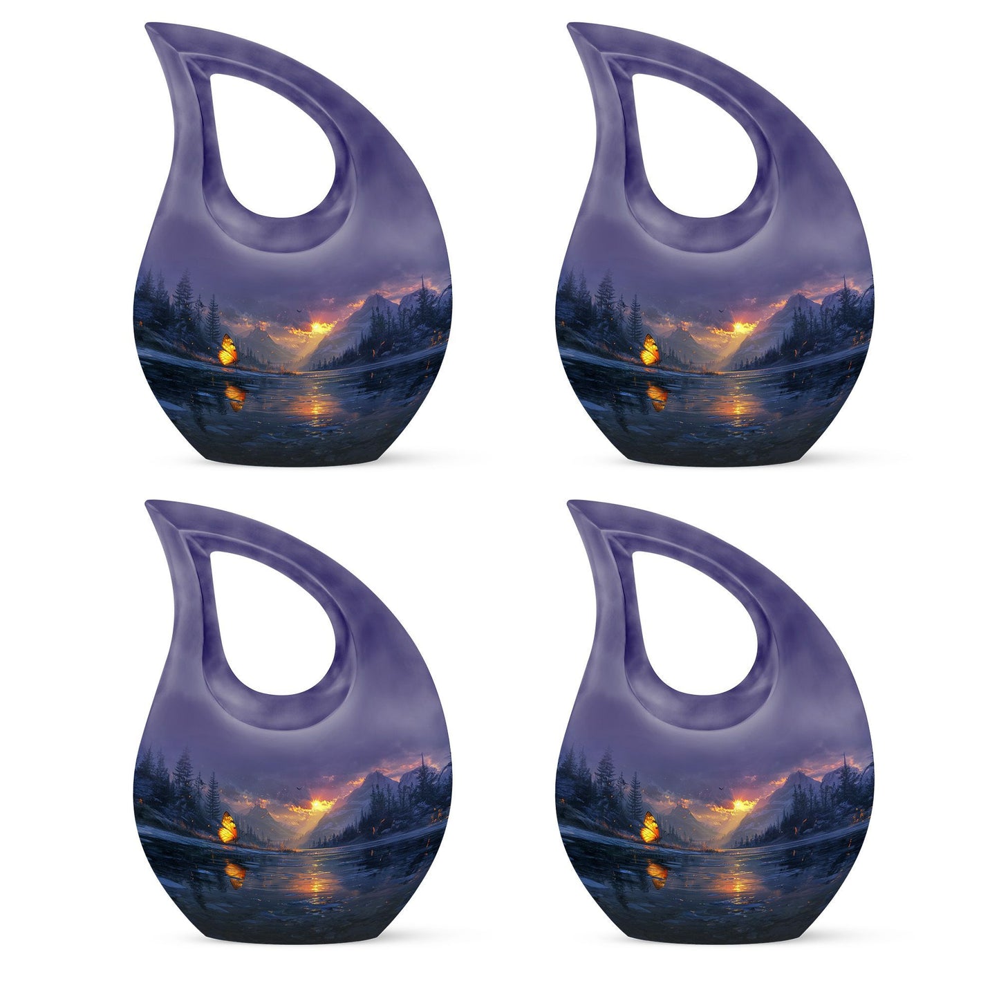 10-Inch Purple Meadow Urn