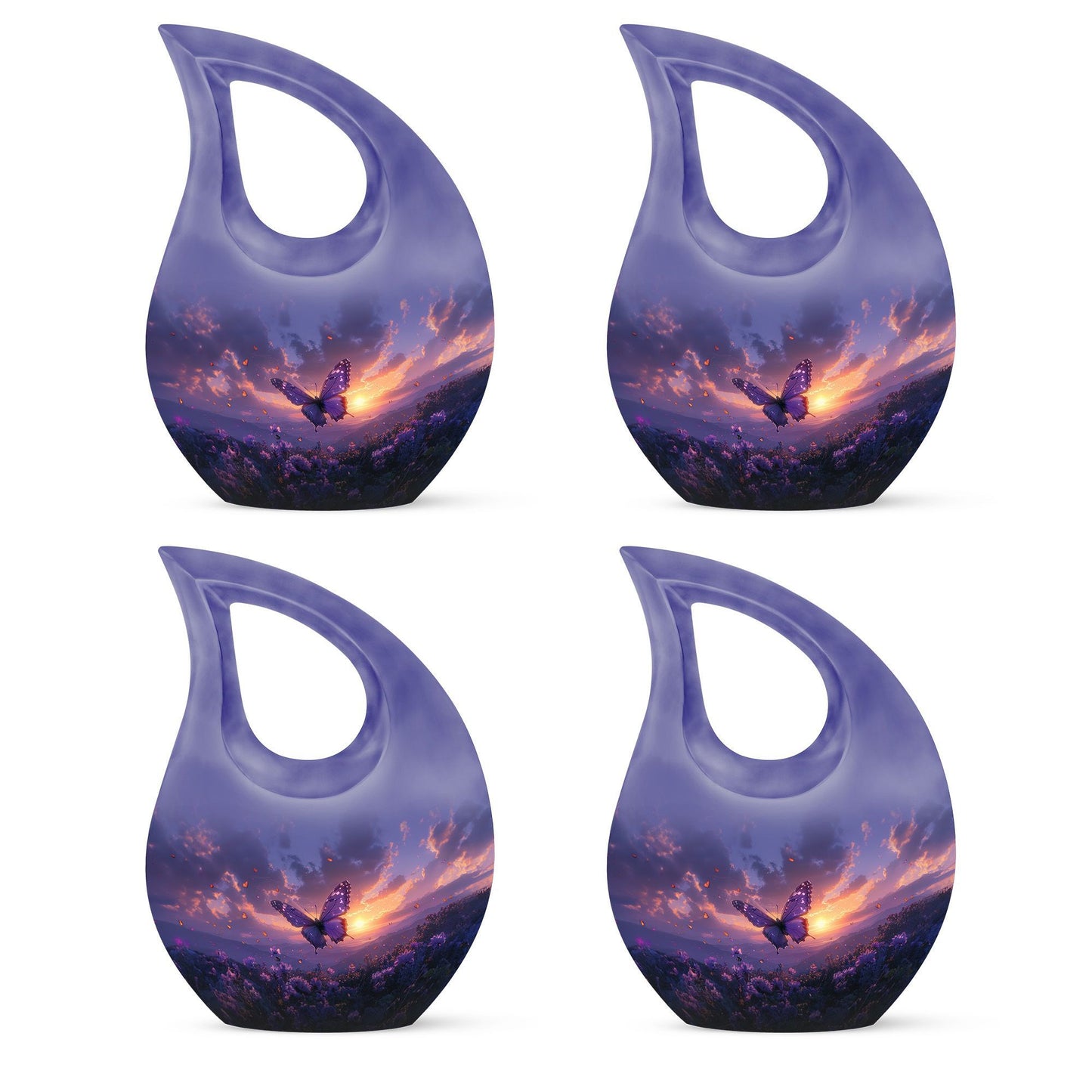 10-inch Purple Meadow Urn