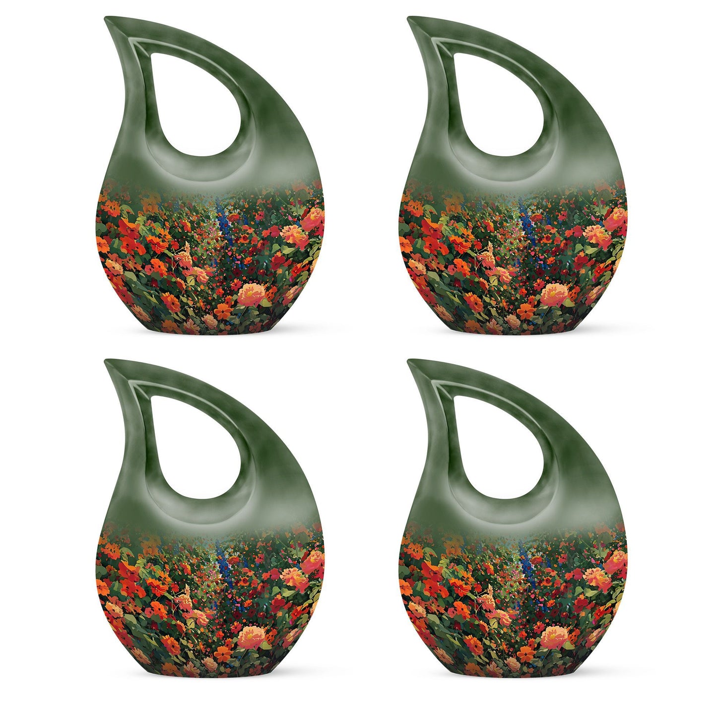 Large 10 Inch Cross Drop Flowers Urn