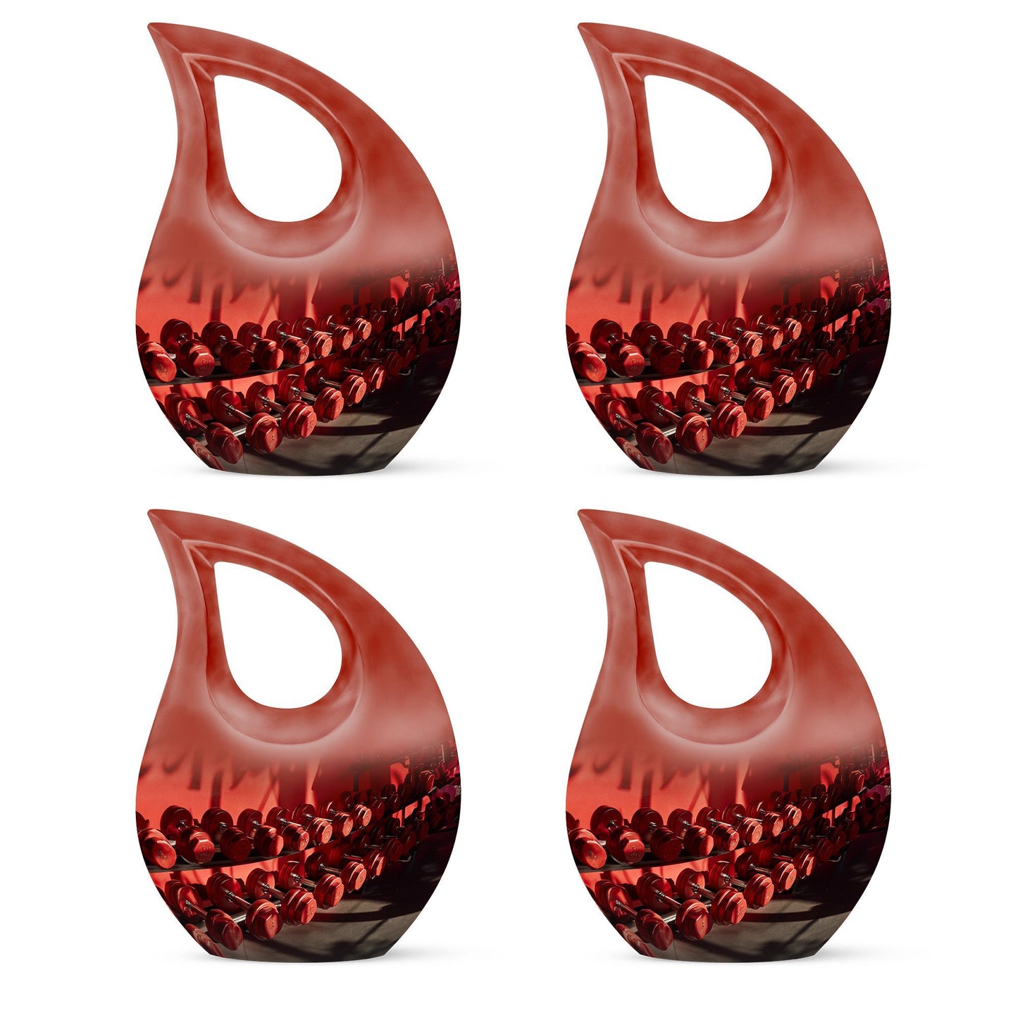10-inch Dumbles Urn with Cross Drop design for cremation,