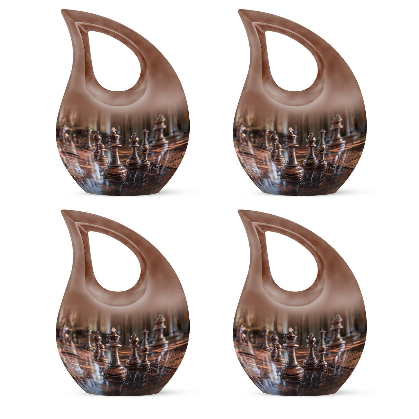 10-inch Chess Themed Cross Drop Design