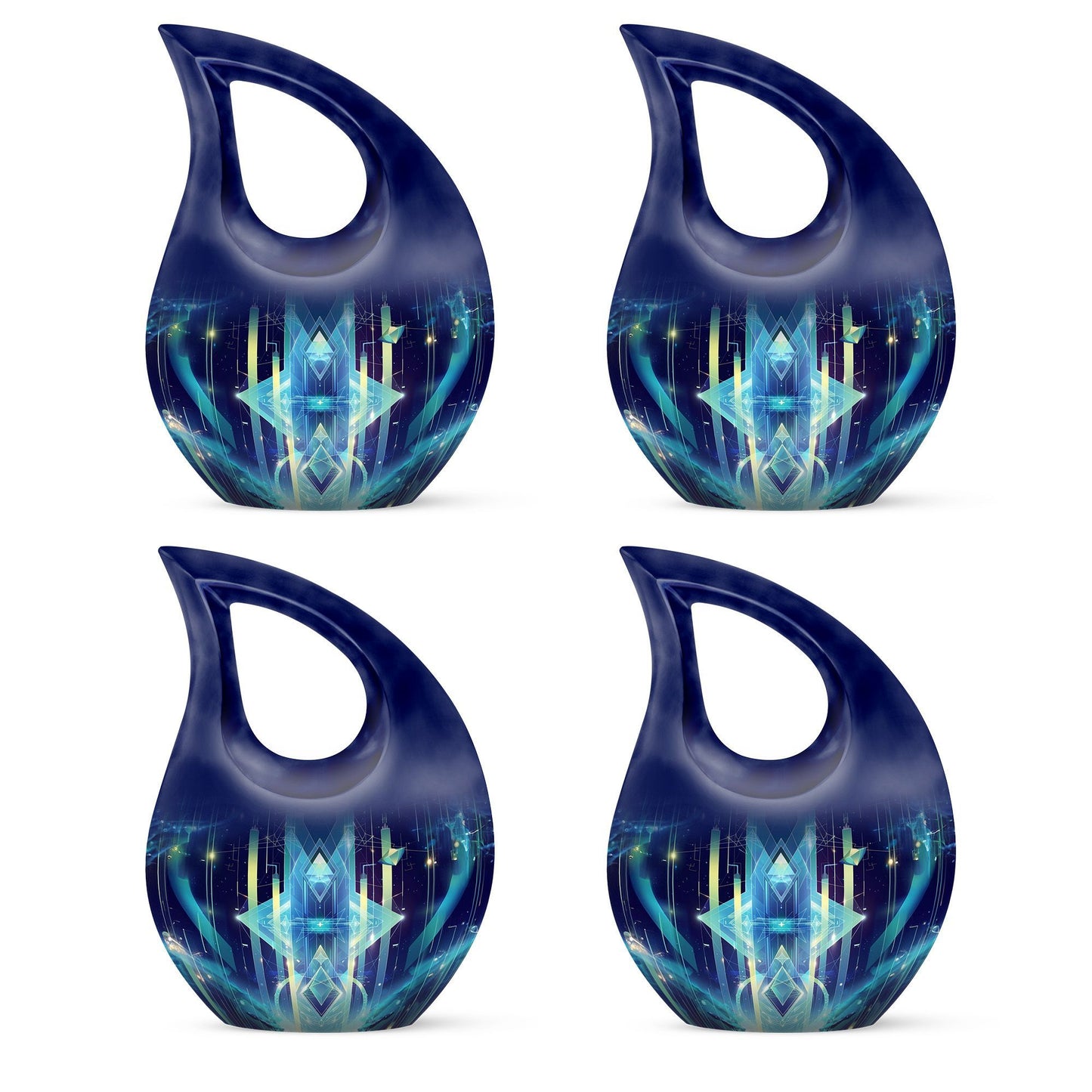 10 Inch Zodiac themed Extra Large Cross Drop Urn