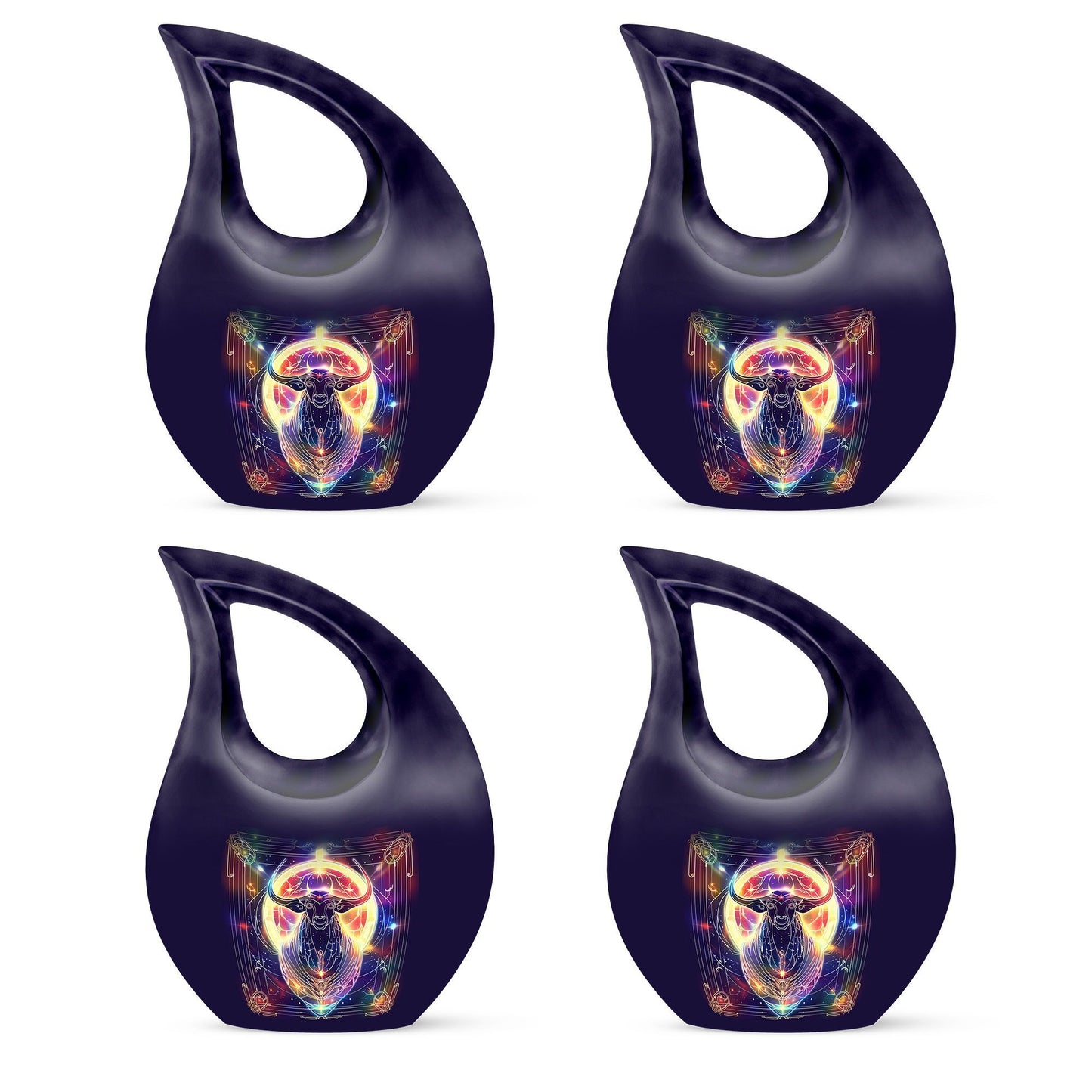 10 Inch Zodiac Urn with Cross Drop design