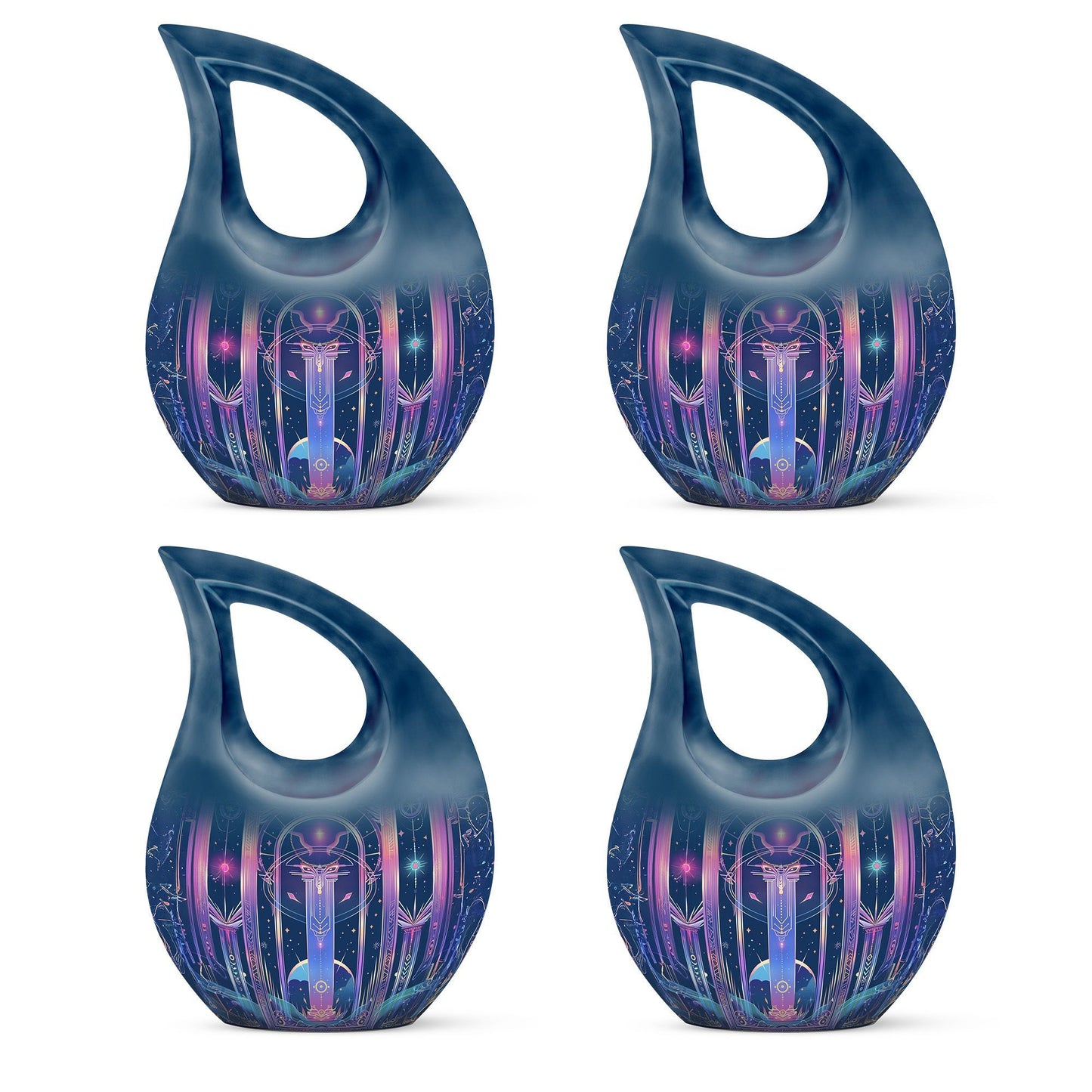Zodiac-theme memorial urn