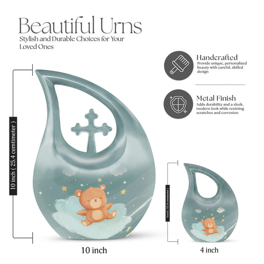 10 Inch Bear Urn