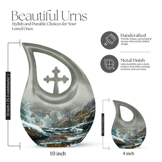 Mountains themed Medium Size Urn