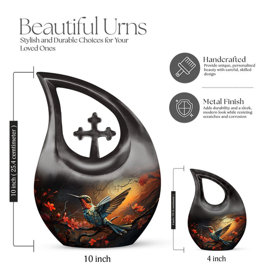 10-inch Humming Bird Urn