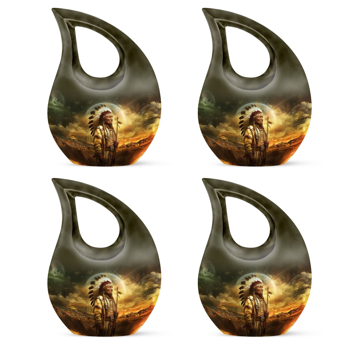 Affordable 10 Inch Native American urn