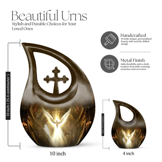 10 Inch Catholic Urn,