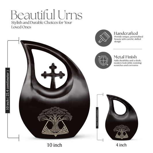 10-inch Catholic urn