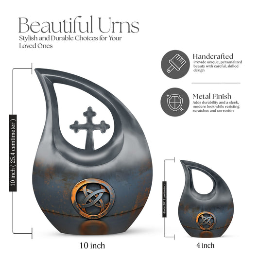 10-inch Catholic Urn