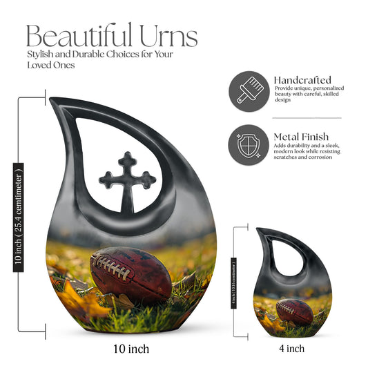 10-inch Aluminium Football Urn