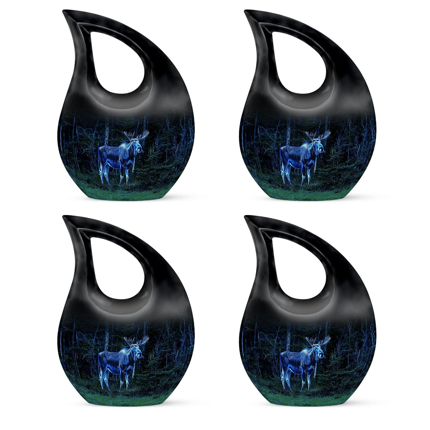 Moose Walking Urn