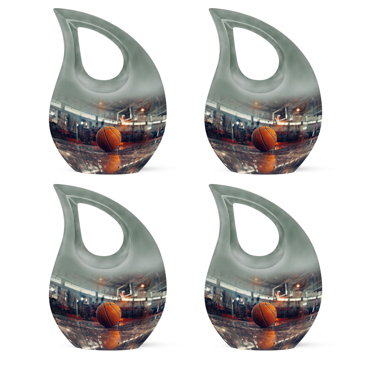 Small cremation basketball urn