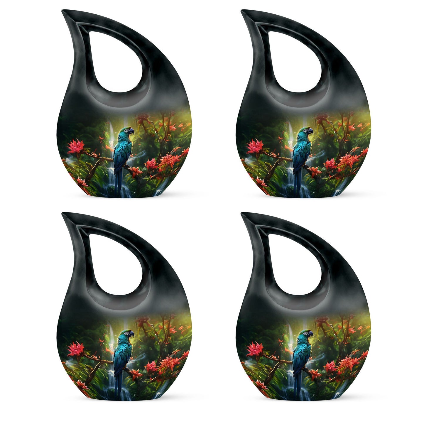 parrot-themed Small Cremation Urn