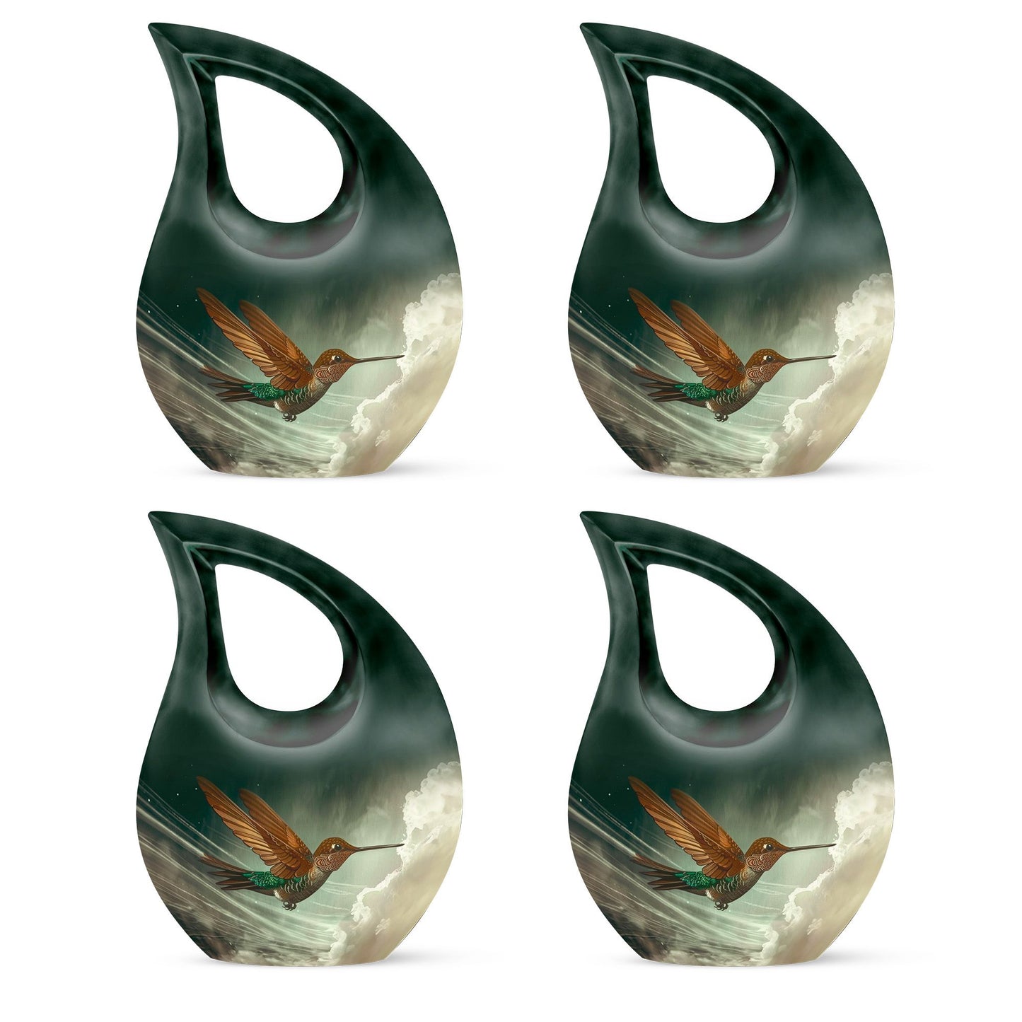 Aluminium Humming Bird Urn