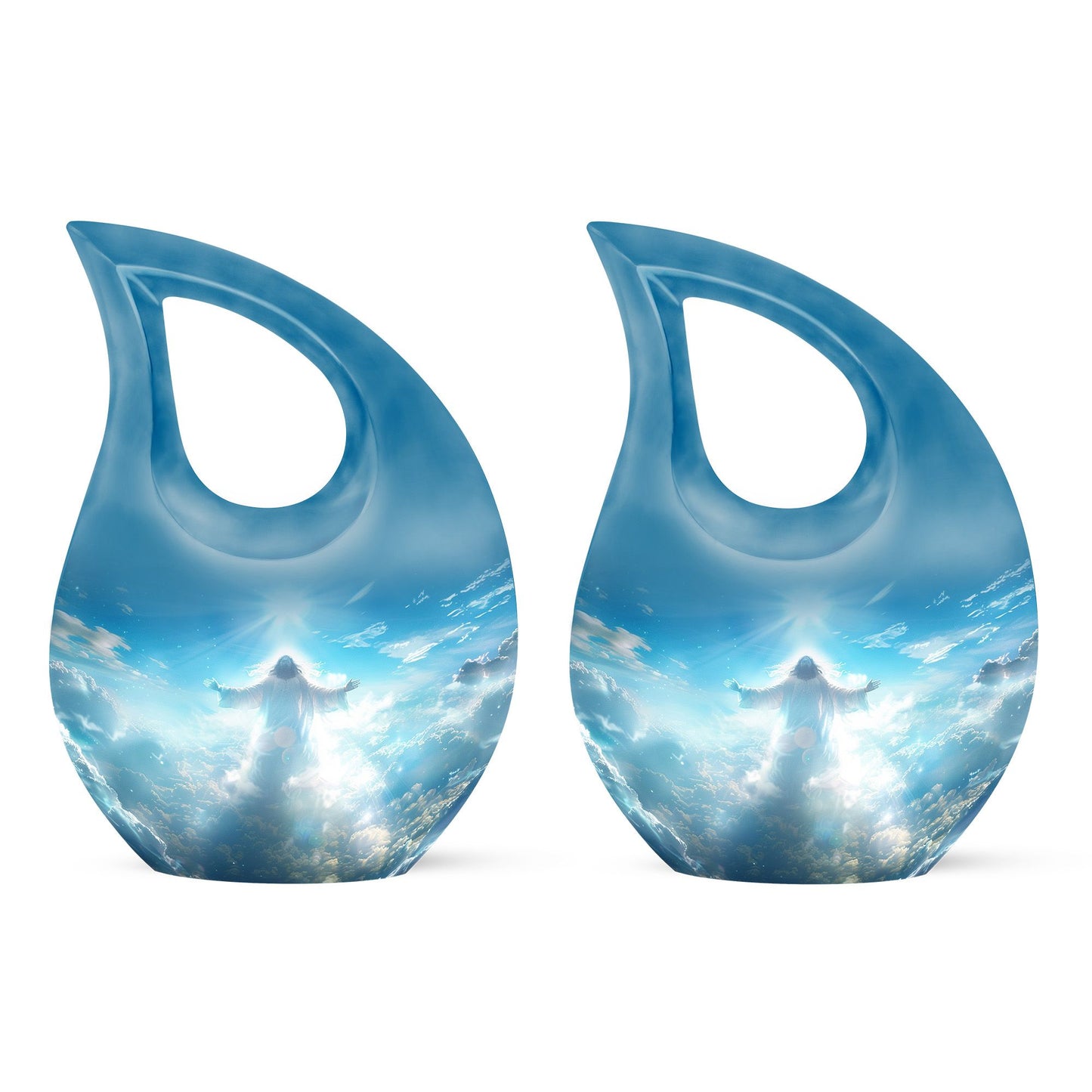 Jesus-themed Cross Drop Memorial Urn