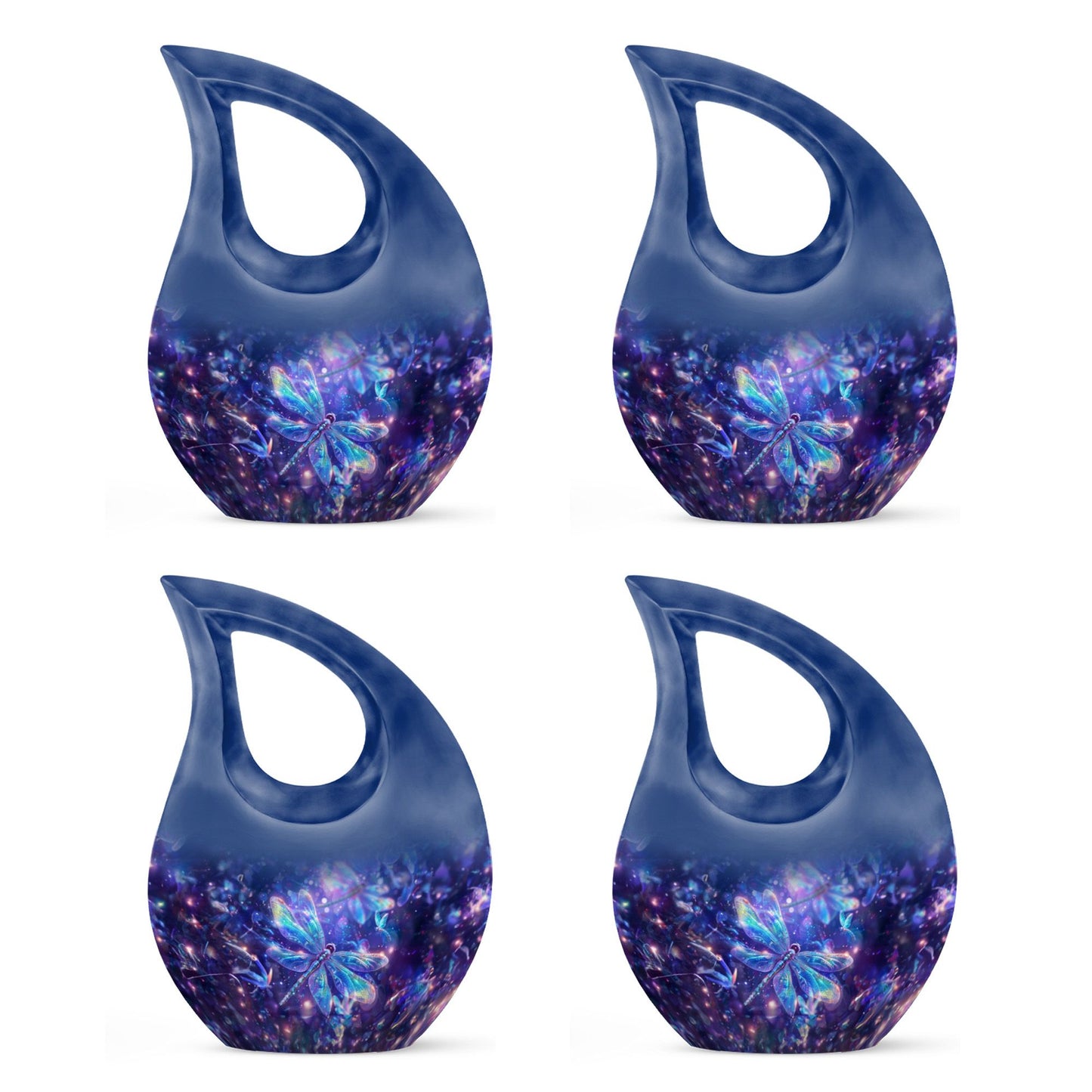 10-inch Cosmic Dragonfly Urn