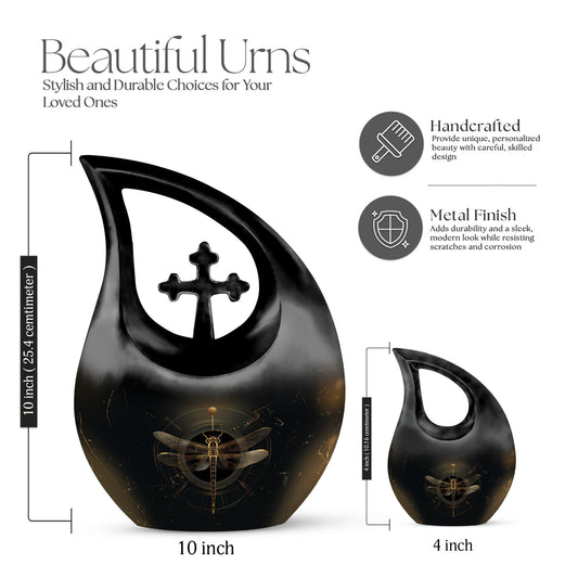 10-inch Cosmic Dragonfly Urn