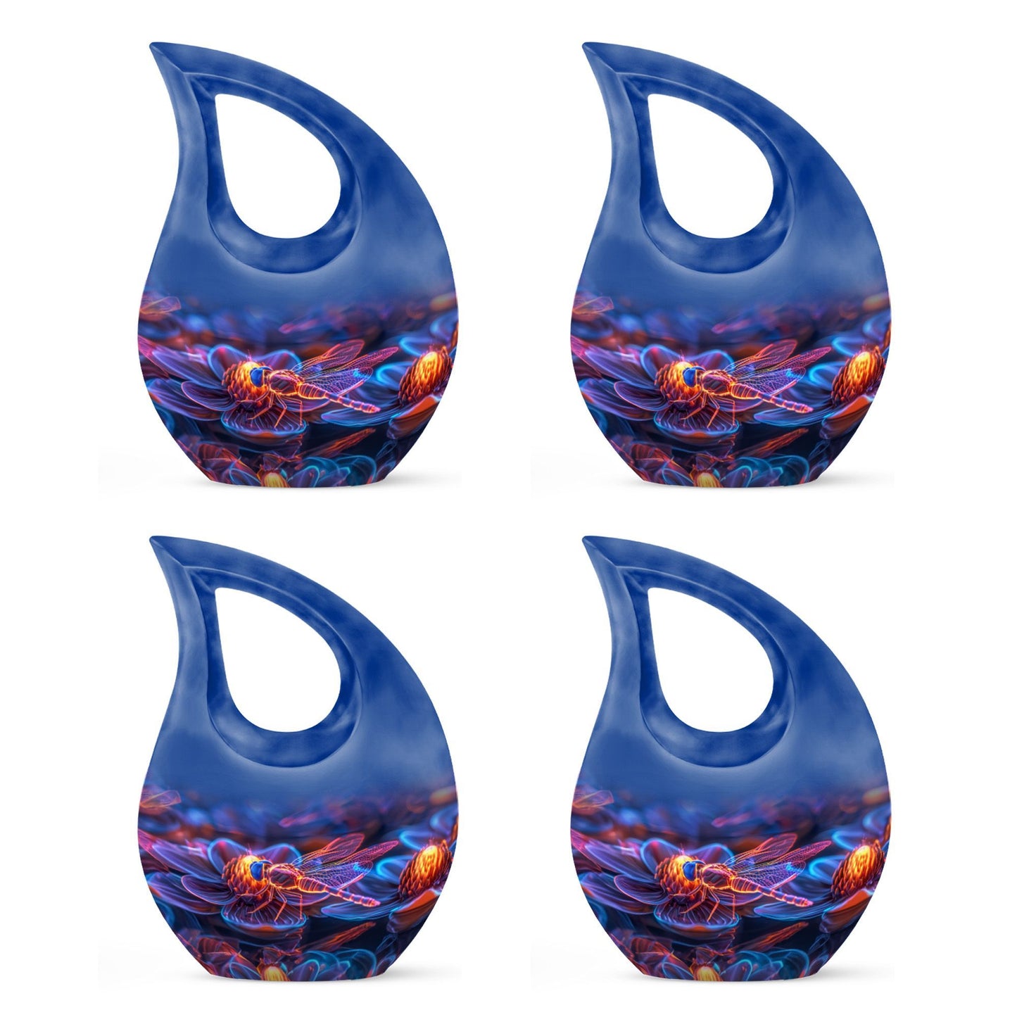 10-inch Cosmic Dragonfly Urn