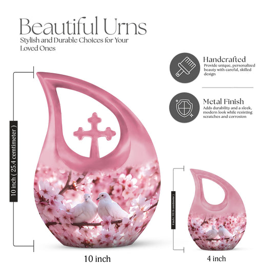 10-inch Dove themed urn
