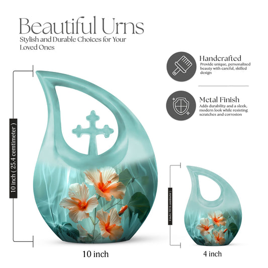 Cross Drop Flower Urn,