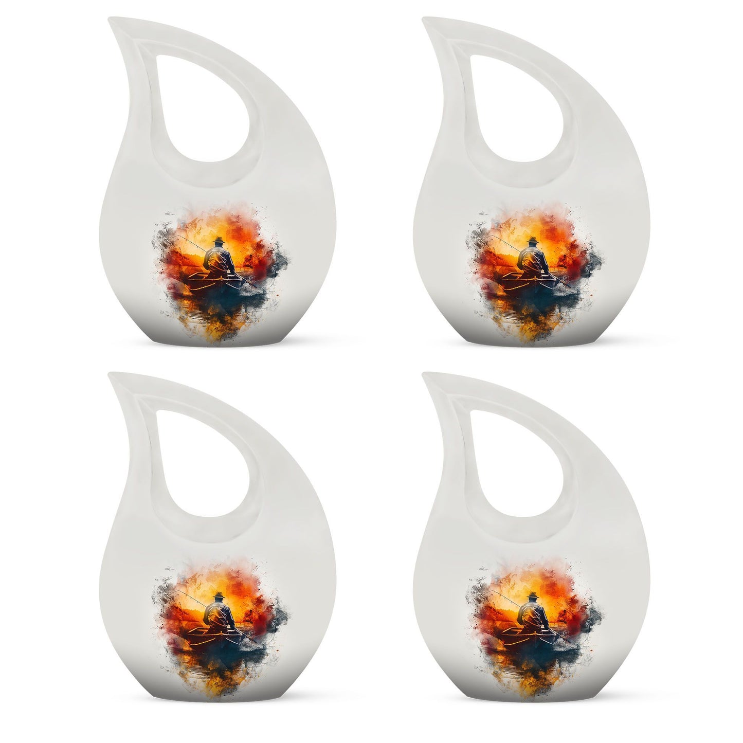 Father Son Fishing Urn
