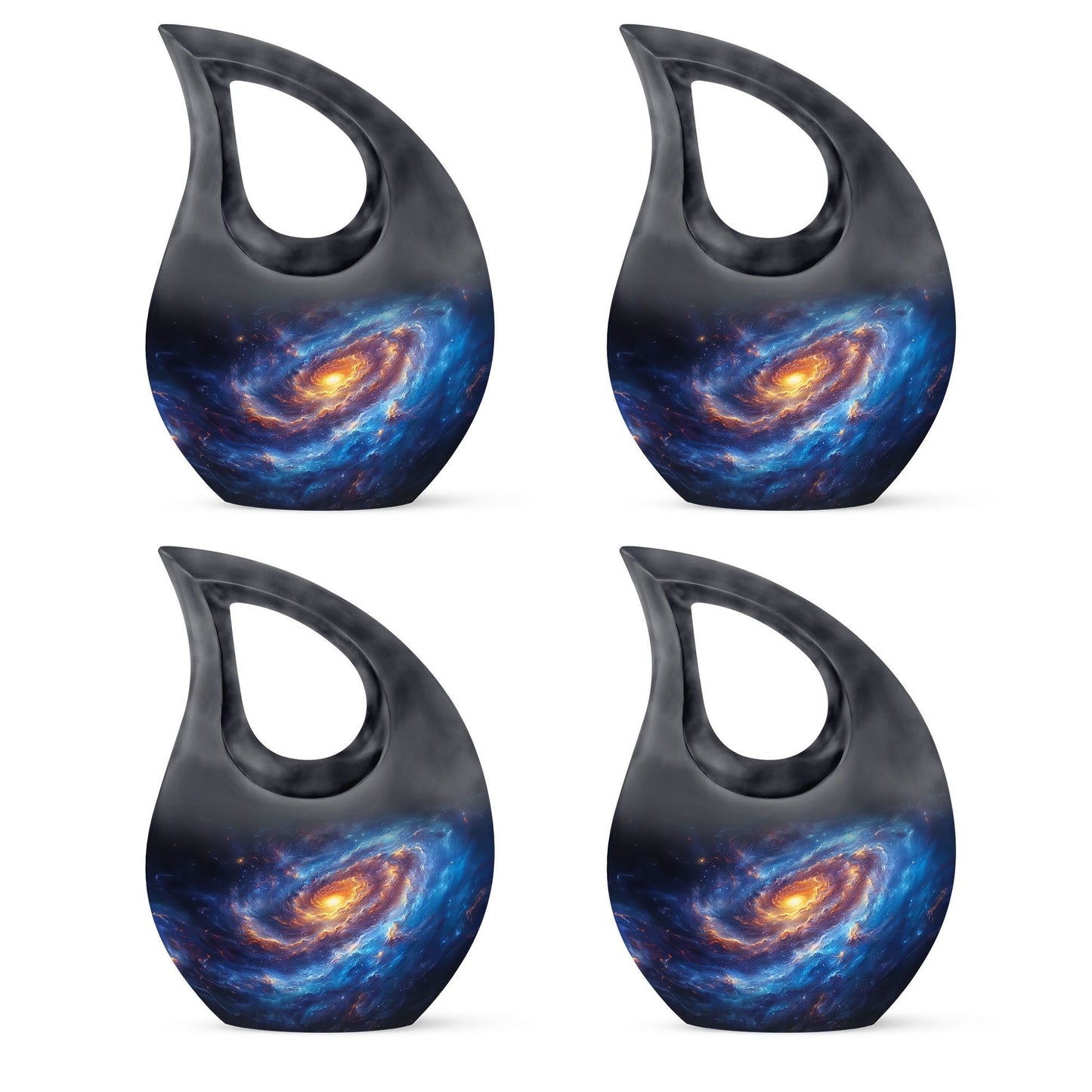 10 Inch Galaxy themed Cross Drop Urn