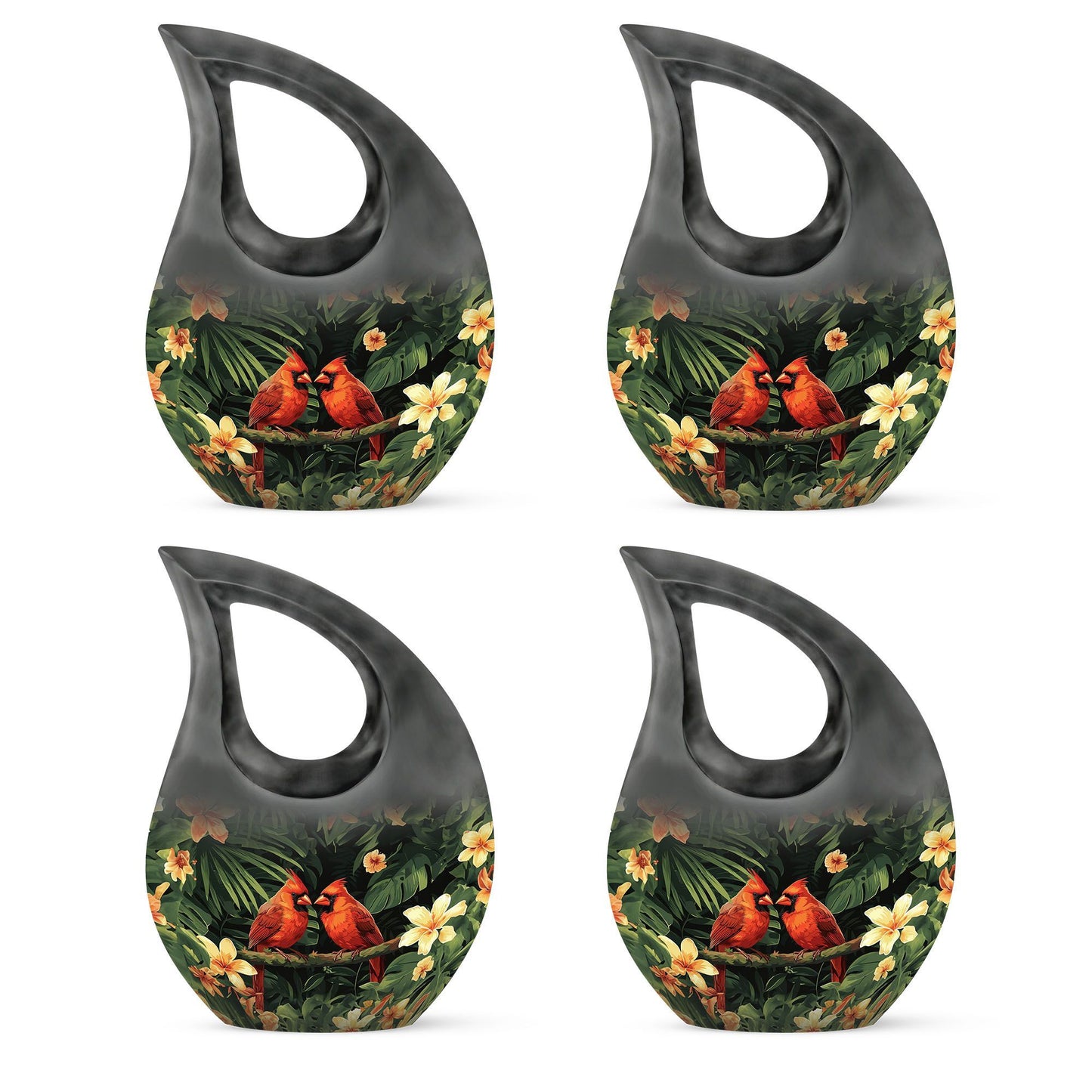 10-inch Cardinal Bird urn from Urns